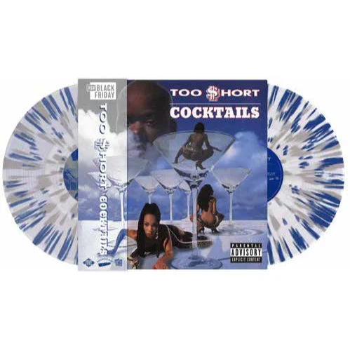 Too $hort – Cocktails – RSD Black Friday 2024 Deluxe Color-In-Color 2×LP (Blue-Silver Splatter, Gatefold with OBI)
