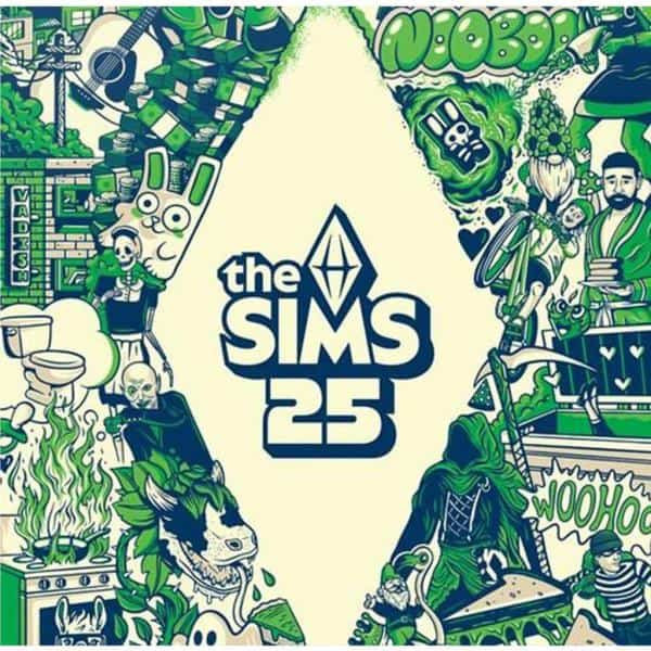 Various – The Sims 25 - Clear Vinyl With Neon Green Splatter