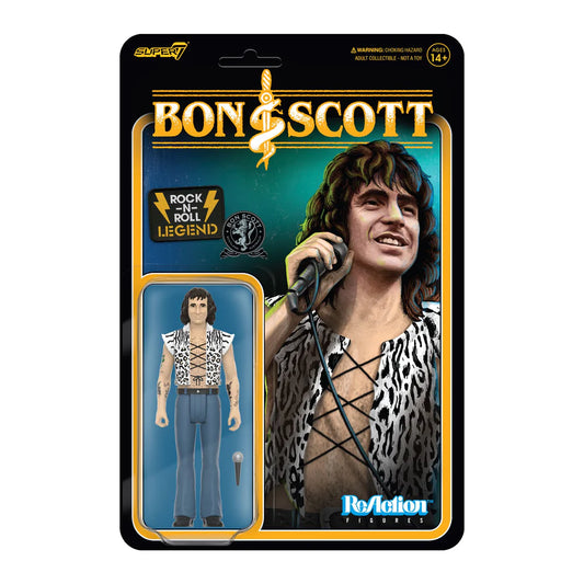 Super7 - Bon Scott (Leopard Print) ReAction Figure