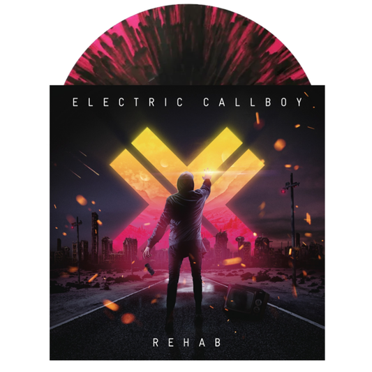 Electric Callboy – Rehab (2023 Reissue) – Limited Edition Transparent Neon Pink/Black Splatter Vinyl LP